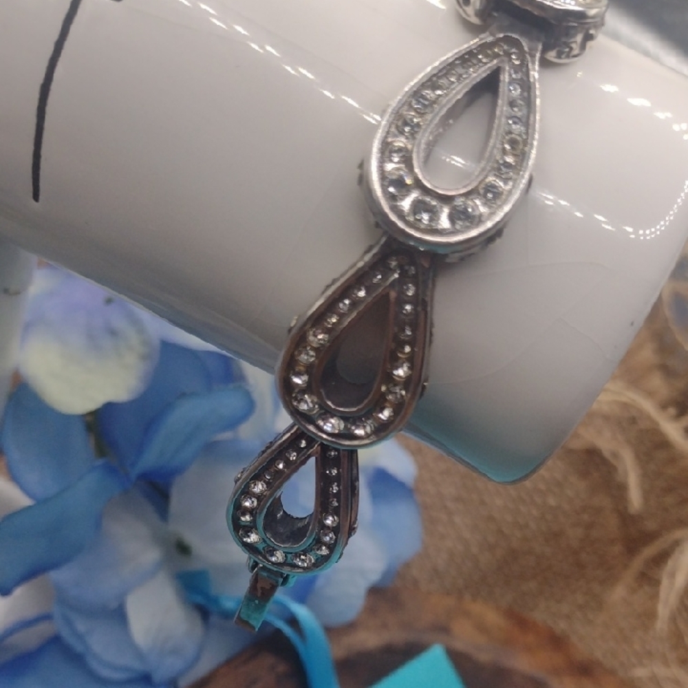 Brighton " Plaza " Bracelet with Teardrop Links Retired  Rare